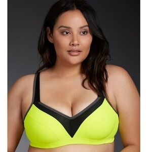 Torrid Active Neon Yellow Sports Bra - Size 42 D
